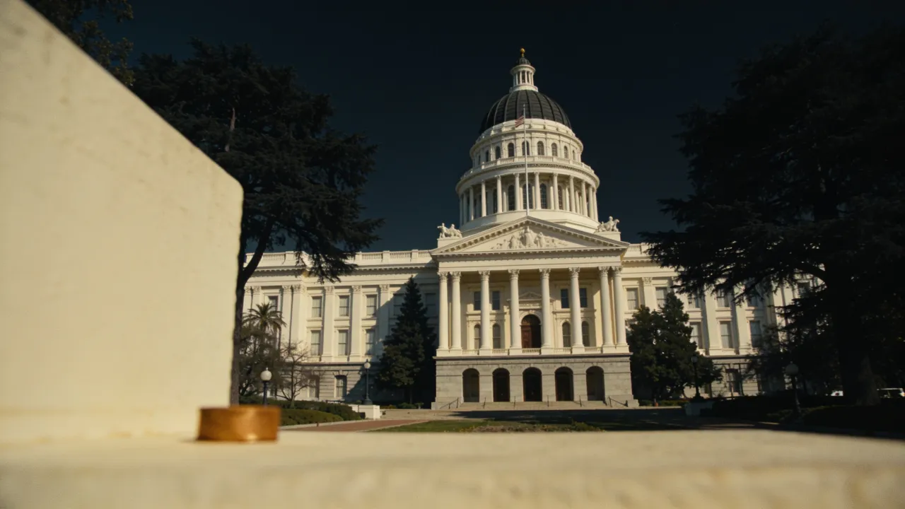 Photo: the California State Capitol exterior before a ballot-measure campaign