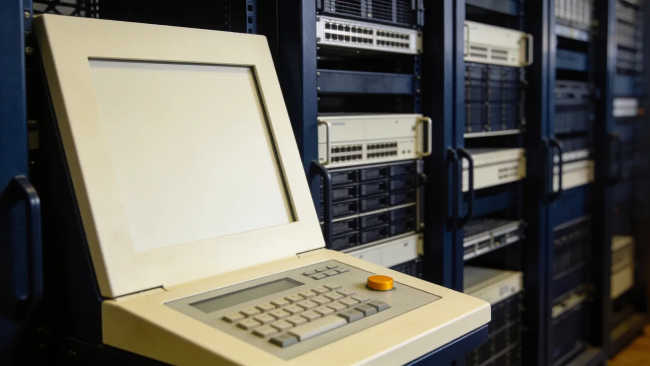 Photo: a logo-free security operations room with server racks during an AI incident response