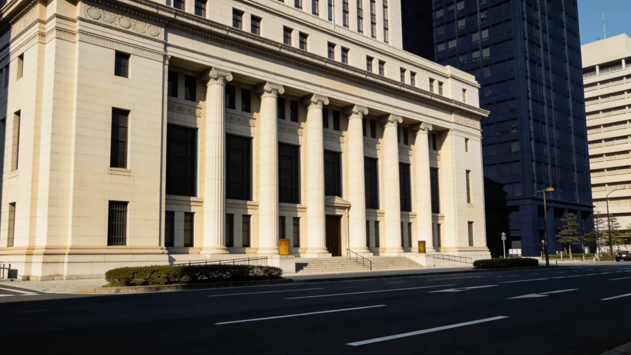 the Bank of Japan headquarters exterior before a currency intervention watch.